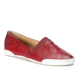FRYE Melanie Red Leather Sneaker Flats Size 10